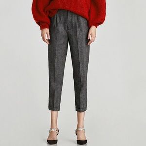 NWT Zara cropped baggy pants small